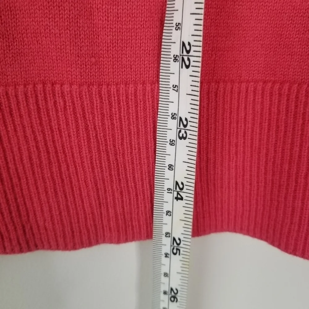 Lilly Pulitzer Pink Heart Print Wool Blend Long Sleeve Sweater Size XS - Picture 7 of 12